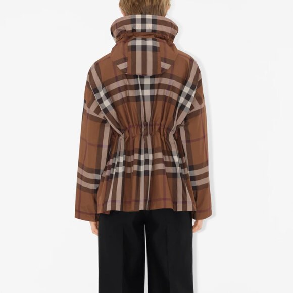 Burberry Bacton Check Lightweight Jacket Women Size 6 - Picture 6 of 16